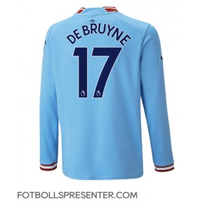 Manchester City Kevin De Bruyne #17 Hemma Matchtröja 2022-23 Långärmad